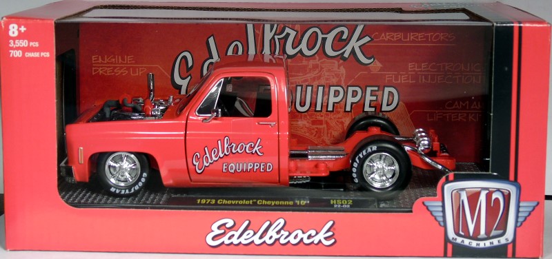 M2 Machines Hobby 1:24 Scale Exclusive HS02 1973 Chevrolet Cheyenne Super  10 EDELBROCK EQUIPPED